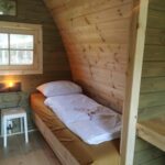 Home slapen in de Zweedse boshut