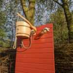 Home Zweedse sauna met ijskoude stortdouche