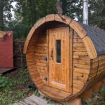 Home sauna in de zomer