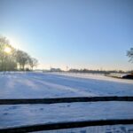 Home winterlandschap vanaf het Chalet